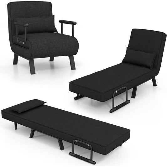 Multifunzionale Black Poltrone relax et chaise longue