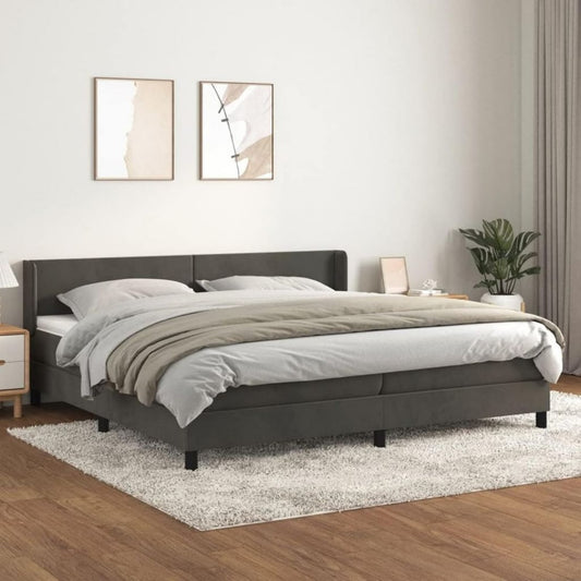 Set materassi e strutture con molle in Tessuto Grigio